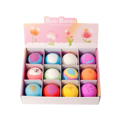 Badekugel Set - Aroma-Badkugel-Boxen, Naturschaumbomben für Zuhause | Schonende Pflege mit Meersalz und Ölen, ein Badegeschenk-Set für die Badekugel Set - Aroma-Badkugel-Boxen, Naturschaumbomben für Zuhause | Schonende Pflege mit Meersalz und Ölen, ein Badegeschenk-Set für die von Generic
