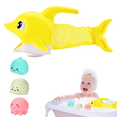 Badespielzeug-Set, Fischfiguren, Angelset zum Baden von Kleinkindern - Vorschulpool in Delfinform, interaktives Spielzeug für und Mädchen für Badewanne, aq Badespielzeug-Set, Fischfiguren, Angelset zum Baden von Kleinkindern - Vorschulpool in Delfinform, interaktives Spielzeug für und Mädchen für Badewanne, aq von Generic
