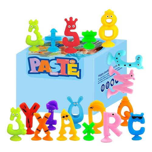Badespielzeug mit Saugnapf für Badewannenspielzeug mit Saugnapf aus Silikon | 41 x Saugspielzeug für Kleinkinder – Spielzeug in Tierform für 3 Jahre und älter, sensorisches Bauen Badespielzeug mit Saugnapf für Badewannenspielzeug mit Saugnapf aus Silikon | 41 x Saugspielzeug für Kleinkinder – Spielzeug in Tierform für 3 Jahre und älter, sensorisches Bauen von Generic