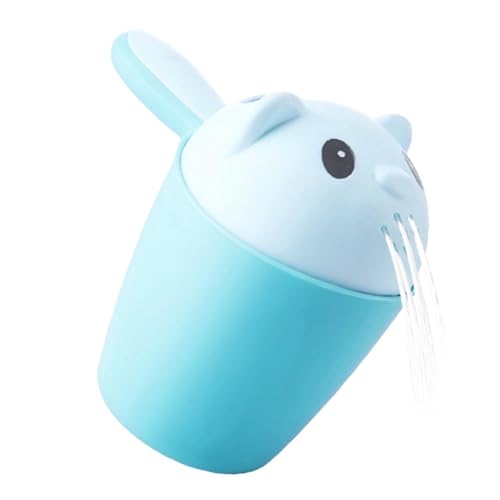 Badetasse zum Spülen der Haare, Spülbecher für das Babybad, ergonomischer Griff, Shampoo, Tasse, niedlicher Wasserfall, Badesprenger, Shampoo-Löffel, Wasserbesen von Generic