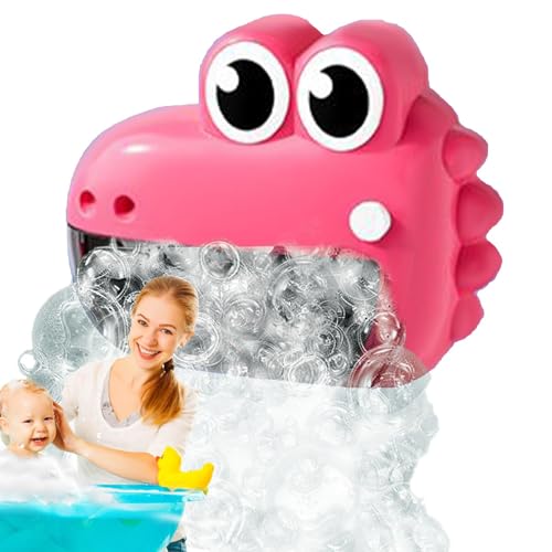 Badewanne Bubble Machine, Bubble Machine für Badewanne - Netter Frosch -Krokodilbadespielzeug - Baby Bad Bubble Machine Badedauer Duschspielzeug Geburtstag Ostern Korb Stoffe für Mädchen von Generic