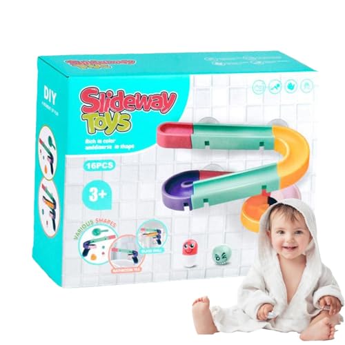 Badewannenspielzeug mit Gleitstrecke – Badewannenspielzeug, kreatives Duschspielzeug | Zusammengebaute Baby-Badezimmerbahn, Duschspielzeug für , T-Baustrecke Badewannenspielzeug mit Gleitstrecke – Badewannenspielzeug, kreatives Duschspielzeug | Zusammengebaute Baby-Badezimmerbahn, Duschspielzeug für , T-Baustrecke von Generic