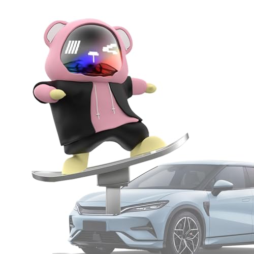 Bären Ornamente für das Auto, Skateboard-Dekoration, Bärenmotiv | automatische Gleitbrett-Bär-Figur | Auto Skateboard-Bär, Größe: Bären Ornamente für das Auto, Skateboard-Dekoration, Bärenmotiv | automatische Gleitbrett-Bär-Figur | Auto Skateboard-Bär, Größe: von Generic