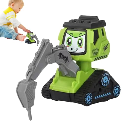 Bagger Spielzeug für Kinder, Baggerauto | Press and Go LKW Spielzeug | 3 bewegliche Gelenke, Spielzeug-Lkw, Fahrzeug, Bagger Spielzeug für Kinder von Generic