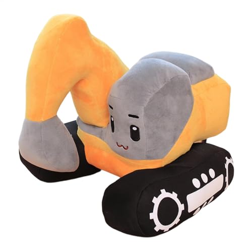 Bagger gefüllt Plüschspielzeug Bagger gefüllt – kleine Kuscheltiere | Plüschspielzeug mit Cartoons von 25,4 cm (10 Zoll), Rückenkissen aus Plüsch für Erwachsene, von Generic