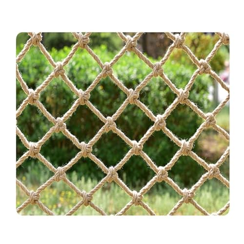 Balkonnetz Schutznetz Seilnetz Zaunnetz Gartennet 8mm Kletternetz für drinnen und draußen Balkontreppe Sicherheitsnetz Robustes Mesh-Material(2x4m) von Generic
