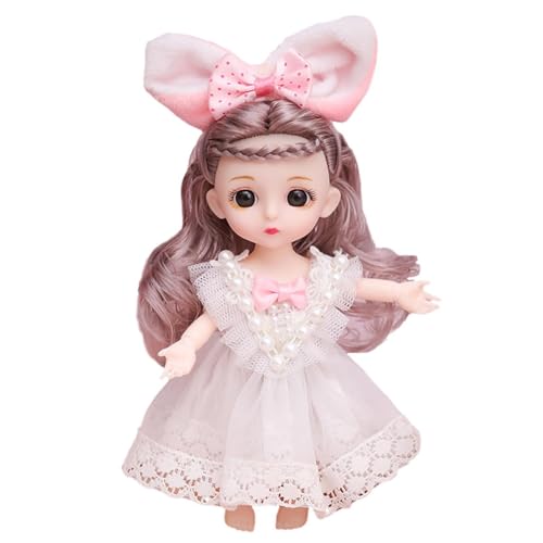 Ball Joint Puppe - Prinzessin Puppe 16 cm Puppe Prinzessin Mädchen Spielzeug Prinzessin Puppe BJD Dull Kinder GUMPLY BUTSTRUTION GESCHUNG Toy 13 Joint Movable 6,3 Zoll Schönes Mädchen Dress von Generic