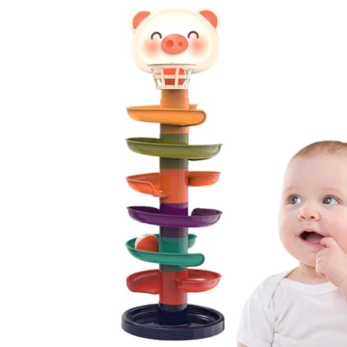 Ball Tower Für Kleinkinder - Ball Drop and Roll Tower | Roll Swirling, Basketball Tracks Spielzeug, Bildungsentwicklung Spielzeug Für 2, 3, 4 Jahre Alte, Mädchen, Kleinkindakt Ball Tower Für Kleinkinder - Ball Drop and Roll Tower | Roll Swirling, Basketball Tracks Spielzeug, Bildungsentwicklung Spielzeug Für 2, 3, 4 Jahre Alte, Mädchen, Kleinkindakt von Generic