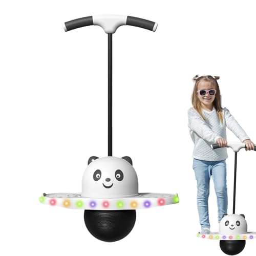 Ball für Erwachsene, Stick für | Niedlicher Panda Jumper mit farbigem Licht – lustiges Übungsbrett, Balance-Balltrainer, Sprungspielzeug für Jungen, Mädchen, Erwachsene Ball für Erwachsene, Stick für | Niedlicher Panda Jumper mit farbigem Licht – lustiges Übungsbrett, Balance-Balltrainer, Sprungspielzeug für Jungen, Mädchen, Erwachsene von Generic