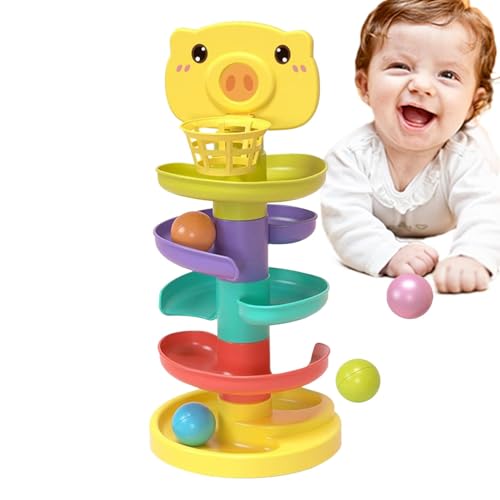 Ballfallspielzeug, Fallturm des Balls | Drehkugelturm – kreatives und niedliches Lernspielzeug, stapelbar und robust, für frühes Lernen, Augen- und Augenkooperation von Generic