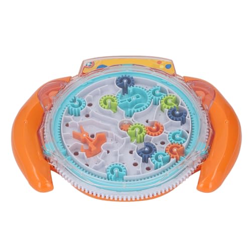 Balllabyrinth, Labyrinth Ball mit Eltern Kind Spiel Feine Motor Skills 3D Labyrinth Puzzle Gear Interaktiver Hirnteaser Marmor Labyrinth Ball Puzzle Labyrinth für Mädchen (ORANGE) von Generic