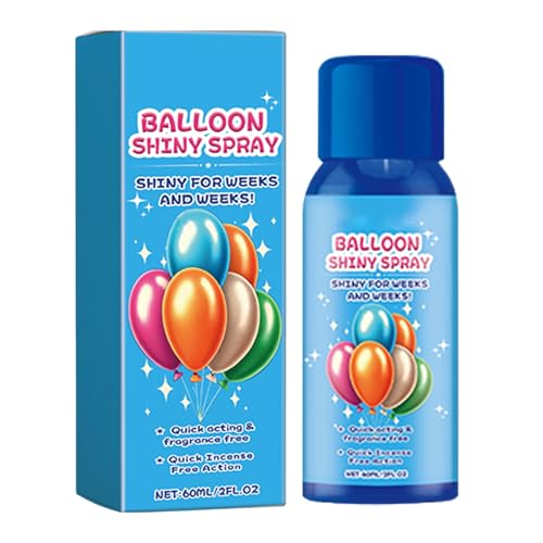 Balloon High Shine Spray, Balloon Spray Shine for Elegant Gloss Finish - Instant High Shine Gloss, Finish Elegant, Quick Dry 60g Brightner for Shining Party Balloon High Shine Spray, Balloon Spray Shine for Elegant Gloss Finish - Instant High Shine Gloss, Finish Elegant, Quick Dry 60g Brightner for Shining Party von Generic