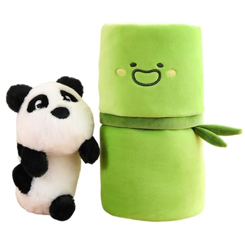 Bamboos Panda Plüschtier, Panda Bamboos Plüsch - Gamin Spielzeug Niedliches Cartoon Super Soft Plüsch Plüschtier Kissen Kuschelig Schlafbegleiter zum Schlafengehen Geburtstag von Generic