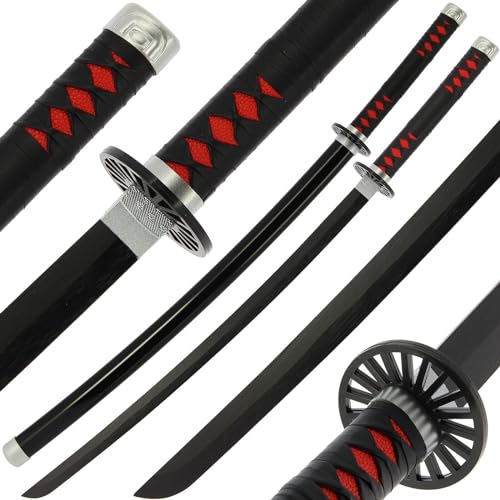 Bambus Anime Katana Holzschwert Requisite Cosplay Katana Spielzeug mit Scheide 100 cm Tanjs Schwert von Generic