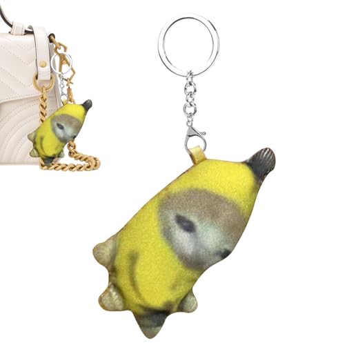 Banana Cat Meme - Finger-Schlüsselanhänger-Spielzeug, Katzen-Bananen-Spielzeug | Katzen-Bananen-Hängematte, gemütliches Bananenbett, Bananen-Haustierhaus, Katzen-Versteckbett mit Bananen-Motiv, plüsch Banana Cat Meme - Finger-Schlüsselanhänger-Spielzeug, Katzen-Bananen-Spielzeug | Katzen-Bananen-Hängematte, gemütliches Bananenbett, Bananen-Haustierhaus, Katzen-Versteckbett mit Bananen-Motiv, plüsch von Generic