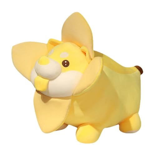 Bananen-Hundespielzeug, weiches Stofftier, süße Puppe für Kinder, Jungen und Mädchen, Indoor-Spielzimmer Qmh72 (Yellow, 25cm) von Generic