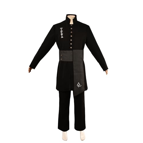 Band Cosplay Kostüm Schwarzer Mantel Requisiten Halloween Outfit Vampir Cos, Schwarz, M Band Cosplay Kostüm Schwarzer Mantel Requisiten Halloween Outfit Vampir Cos, Schwarz, M von Generic