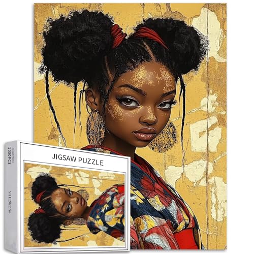 Bantu Knoten-Puzzle für Erwachsene, afrikanische Kultur, Kunst, Puzzle, anspruchsvolle Familienaktivitäten, buntes Bastelpuzzle für Heimdekoration, Geschenke, 50 x 70 cm Bantu Knoten-Puzzle für Erwachsene, afrikanische Kultur, Kunst, Puzzle, anspruchsvolle Familienaktivitäten, buntes Bastelpuzzle für Heimdekoration, Geschenke, 50 x 70 cm von Generic