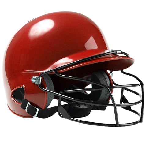 Baseball -Kopfbedeckung - Kopfschutz mit Gesichtswache, Schutzsporthelm | Verstärkte Wachkopfbedeckung, resistente Schlaghelmett für Softball -Fußball -Torhüter, Sicherheitsschild Baseball -Kopfbedeckung - Kopfschutz mit Gesichtswache, Schutzsporthelm | Verstärkte Wachkopfbedeckung, resistente Schlaghelmett für Softball -Fußball -Torhüter, Sicherheitsschild von Generic