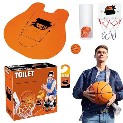 Basketball-Badezimmer-Set, Indoor-Basketballkorb - Interaktives Sportspielzeug für Badezimmer, Interessantes Basketball-Spielset für das Badezimmer des Schlafzimmers von Generic