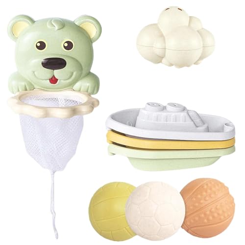 Basketball Hoop Dusche Badespielzeug mit Fließtisch | Lustiges Wasserspielzeug für Kinder, Badespielzeug mit 3 Bällen, 1 Wolkendusche und 3 Spielzeugboote für Geburtstag Basketball Hoop Dusche Badespielzeug mit Fließtisch | Lustiges Wasserspielzeug für Kinder, Badespielzeug mit 3 Bällen, 1 Wolkendusche und 3 Spielzeugboote für Geburtstag von Generic