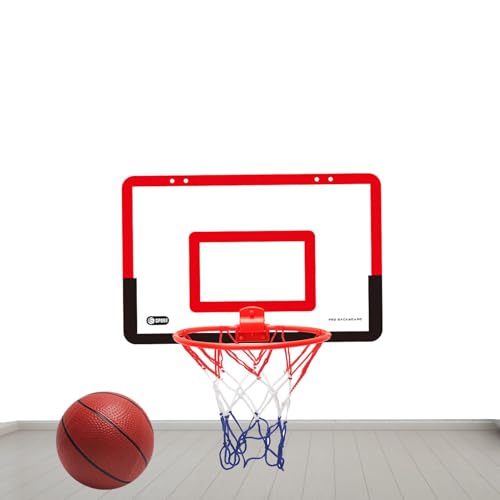 Basketball Hoop Toy Over The Door - Hoop for Basketball Indoor | No Punch Basketball PVC Ball Board Wall Mounted,Basketball Hoop for Indoor Games von Generic