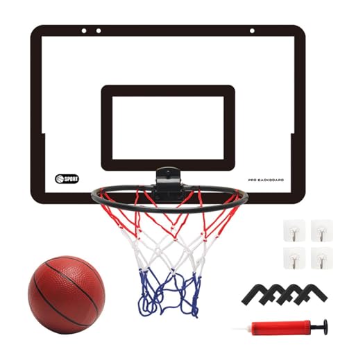 Basketball Hoop Toy Over The Door - Hoop for Basketball Indoor | No Punch Basketball PVC Ball Board Wall Mounted,Basketball Hoop for Indoor Games Basketball Hoop Toy Over The Door - Hoop for Basketball Indoor | No Punch Basketball PVC Ball Board Wall Mounted,Basketball Hoop for Indoor Games von Generic