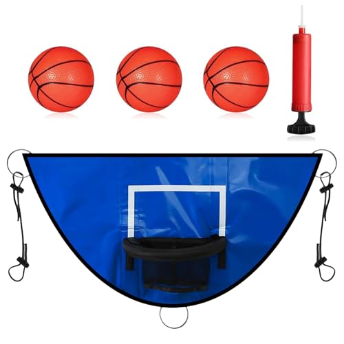 Basketball-Hoop für Kinder: Langlebiges Trampolin-Basketball-Set, verstellbare Spielausrüstung für den Außenbereich, mit einem wetterfesten Netz von Generic