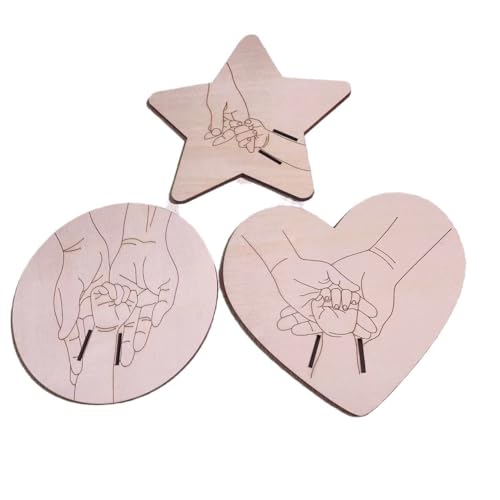 Basteln Für Kinder Neugeborenen Geburt Armband Gedenk Holz Handwerk Baby Geschenk Dekoration Auf (Hot Pink, One Size) von Generic