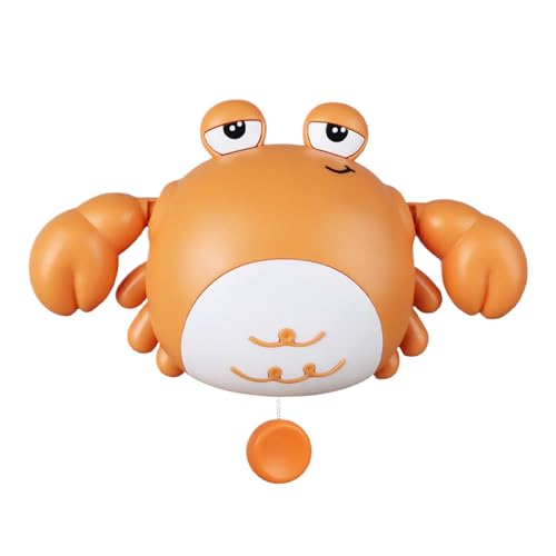 Bathtubey Krabbe - Ziehen Sie Spielzeug Baby, Wasser Freude Kinder | Krabbe Figur Badetier, Leder Spielzeug zum Spaß zusammen auf den Strandwasserspielen Interaktion Kindergarten erkan von Generic