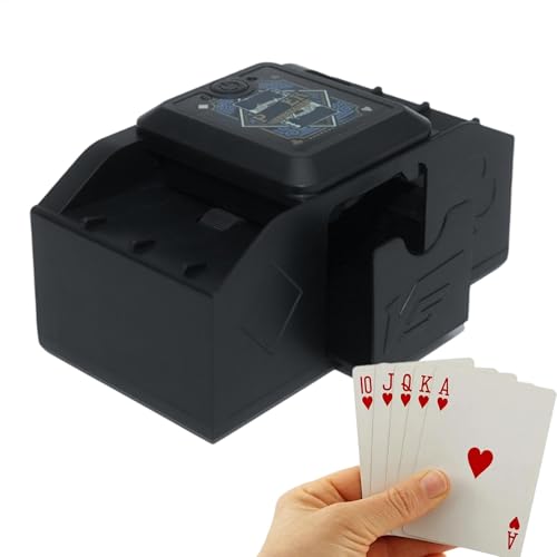 Batteriebetriebene Elektropoker -Shuffle -Maschine - Automatische Shaffler -Maschine, effizientes Wiedergabetool für alte Menschen, Erwachsene und Junge Menschen von Generic