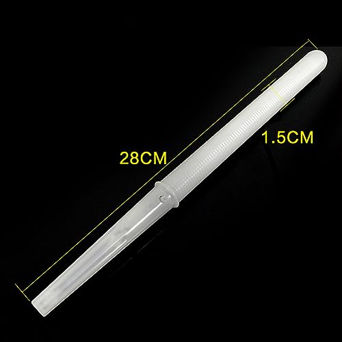 Baumwoll -Süßigkeiten -Stick LED Leuchtet Leuchtende Baumwoll Süßigkeitenstock Wiederverwendbar mit Off Knöpfen für Wattebonbonmaschine Leuchtstäbe (WHITE) von Generic