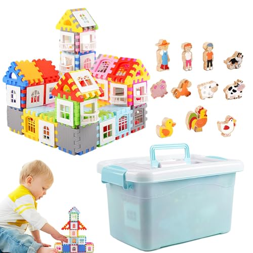 Bausteine in Hausform, Hausbausteine, klassische Hausbausteine, kreatives Spielzeug, große Partikel für Bausteine in Hausform, Hausbausteine, klassische Hausbausteine, kreatives Spielzeug, große Partikel für von Generic