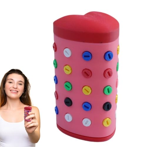 Bedruckte Puzzle-Box, Lustige Scherzbox mit R Schraube - Bedruckte Puzzle-Scherz-Ornament Spardose Tisch E | von Generic