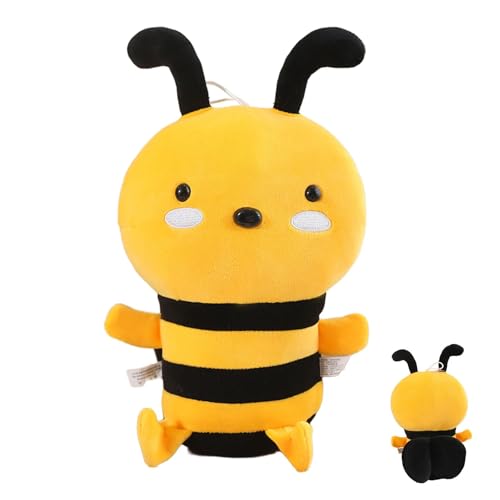 Bee Stuffed Tier- Cute Little Bee Doll Plüsch | 20 cm Stuffed Honeybee Toy Home Decoration Anhänger Bee Cuddly Toy for Children's Day, Bee-Themed Parties von Generic