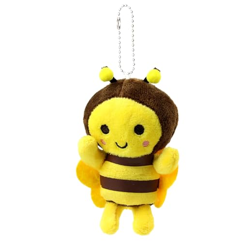 Bee Toy-Bee Soft Toy Dolls, Anhänger Spielzeug-Doll-Doll-Doll, tragbarer Bienenschlüssel, Plüschanhänger, Plüschspielzeug aus Biene für Geldbörse, Indoor, Schultasche Bee Toy-Bee Soft Toy Dolls, Anhänger Spielzeug-Doll-Doll-Doll, tragbarer Bienenschlüssel, Plüschanhänger, Plüschspielzeug aus Biene für Geldbörse, Indoor, Schultasche von Generic