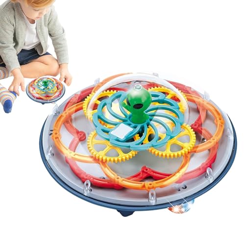 Beleuchtete Scheibe, LED-Disc, drehbare Musikscheibe, lustige und lustige Spiele für Weihnachten, Spiele im Freien, die sanft im Dunkeln leuchten, Spielzeug für von Generic