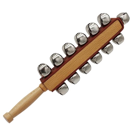 Bellas aus Holz - Schlittenglockeninstrument, Musikspielzeug Rührer | 13-Bell-Perkussionsinstrument für das frühe Lernen von Kindern, ausgezeichnet für Rhythmus-Training von Generic
