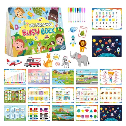 Beschäftigtes Buch, beschäftigtes Buch für Kleinkinder, Vorschulaktivitätenbuch für Kinder und frühes Lernbuch für und Mädchen von 3 bis 5 Jahren Beschäftigtes Buch, beschäftigtes Buch für Kleinkinder, Vorschulaktivitätenbuch für Kinder und frühes Lernbuch für und Mädchen von 3 bis 5 Jahren von Generic