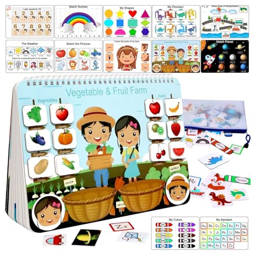 Beschäftigtes Buch, beschäftigtes Buch für Kleinkinder – Lernbuch mit 12 Seiten für den Kindergarten, Aktivitätsheft, Spielzeugordner, Vorschul-Lernbuch für und Mädchen im Alter von 3 bis 5 Beschäftigtes Buch, beschäftigtes Buch für Kleinkinder – Lernbuch mit 12 Seiten für den Kindergarten, Aktivitätsheft, Spielzeugordner, Vorschul-Lernbuch für und Mädchen im Alter von 3 bis 5 von Generic
