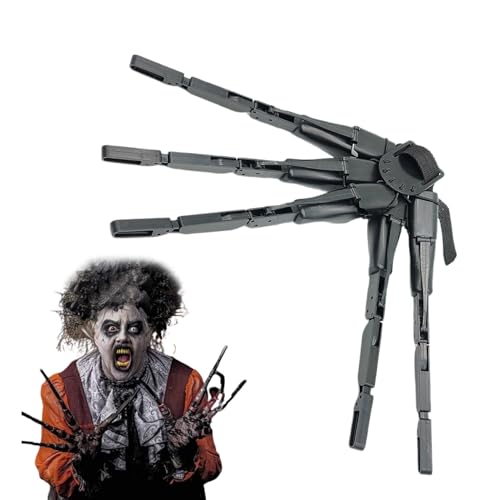 Bewegliche Finger – Halloween-bewegliche Finger, Skelett-Handschuhe | Fingererweiterungen für Halloween-Gelenke, Skeletthände für Halloween, bewegliche Finger von Hallow Bewegliche Finger – Halloween-bewegliche Finger, Skelett-Handschuhe | Fingererweiterungen für Halloween-Gelenke, Skeletthände für Halloween, bewegliche Finger von Hallow von Generic