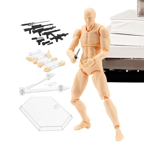 Generic - Künstlerfigurenmodell | Realistische Actionfiguren mit beweglichen Gelenken, flexible Actionfiguren, bewegliche Figuren für Sammler, Actionspielzeug Generic - Künstlerfigurenmodell | Realistische Actionfiguren mit beweglichen Gelenken, flexible Actionfiguren, bewegliche Figuren für Sammler, Actionspielzeug von Generic