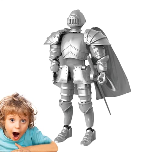 Bewegliche Ritterfiguren - Actionfigur 3D gedruckt beweglich - Exquisite Mittelalterliche Statue, Multifunktionale Sammelfigur für Liebhaber, Freunde Bewegliche Ritterfiguren - Actionfigur 3D gedruckt beweglich - Exquisite Mittelalterliche Statue, Multifunktionale Sammelfigur für Liebhaber, Freunde von Generic