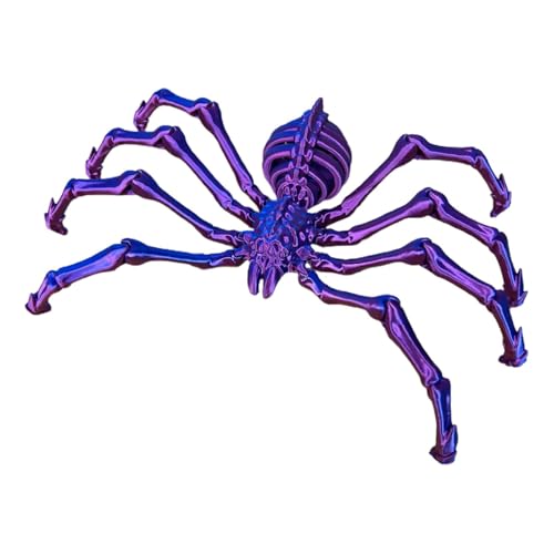 Bewegliche Spinne, Spinnenspielzeug, bedruckt, Figuren, falsche Spinnenfiguren, Spielzeug für Erwachsene, Stressabbau, Halloween-Dekoration von Generic