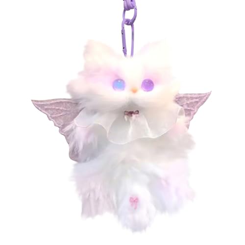 Bezauberndes DIY-Bastelset für Kinder, handgefertigtes Katzenspielzeug, Kunst- und Bastelaktivität für Kinder ab 3 Jahren KzW827 (White, 10cm) von Generic