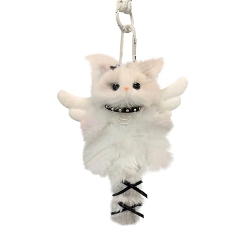 Bezauberndes DIY-Bastelset für Kinder, handgefertigtes Katzenspielzeug, Kunst- und Bastelaktivität für Kinder ab 3 Jahren KzW835 (White, 10cm) von Generic