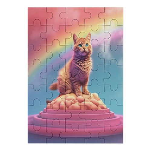 Big Cat - 1000 Teile Puzzle – - Hochauflösendes - Gelegenheitsspiel – 1000 Teile Holzpuzzle 35 von Generic