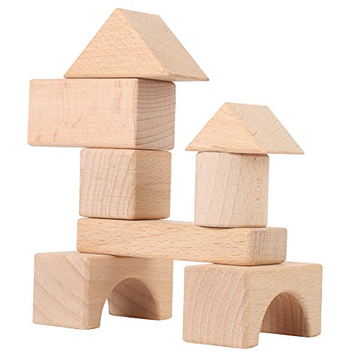 Bildungsspielzeug, Bausteine, Hochwertige Schulkindergärten Perfekte Ferienjungen für Zuhause (22 Holzkastenbaumgebäude) von Generic