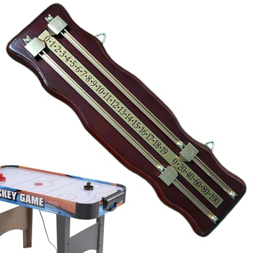 Billiard Score Board, Shuffleboard Score Keeper - Holz Billiard Scorer Score Keeper & Scoreboard,Holz Sport Anzeigetafel, wiederverwendbare Billard Torhüter, einfach zu lesen für 2 Spieler, Fußball Billiard Score Board, Shuffleboard Score Keeper - Holz Billiard Scorer Score Keeper & Scoreboard,Holz Sport Anzeigetafel, wiederverwendbare Billard Torhüter, einfach zu lesen für 2 Spieler, Fußball von Generic
