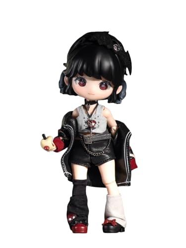Binary Sweetheart Series OB11 1/12 Bjd Action Sammelfigur Anime-Modell Geschenk 1/12 BJD Puppenspielzeug,Keine zusätzlichen Geschenke(Black) von Generic